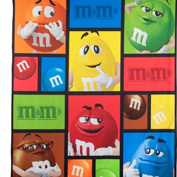 NWT M & M Fleece Throw - Picture 2 of 8